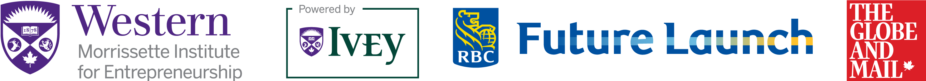 Header logo - Western University, RBC Future Launch, The Globe and Mail